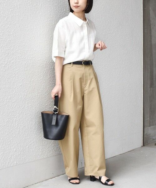 SHIPS / シップス シャツ・ブラウス | SHIPS Colors:〈洗濯機可能〉ユーロリネン (EURO Linen) ボクシー パフスリーブ シャツ◇ | 詳細3