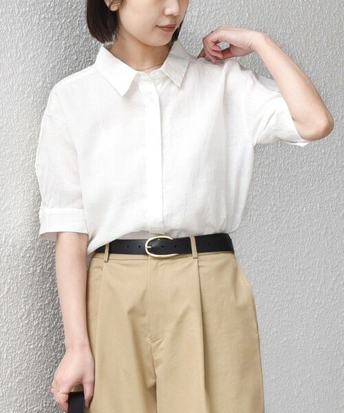 SHIPS / シップス シャツ・ブラウス | SHIPS Colors:〈洗濯機可能〉ユーロリネン (EURO Linen) ボクシー パフスリーブ シャツ◇ | 詳細6