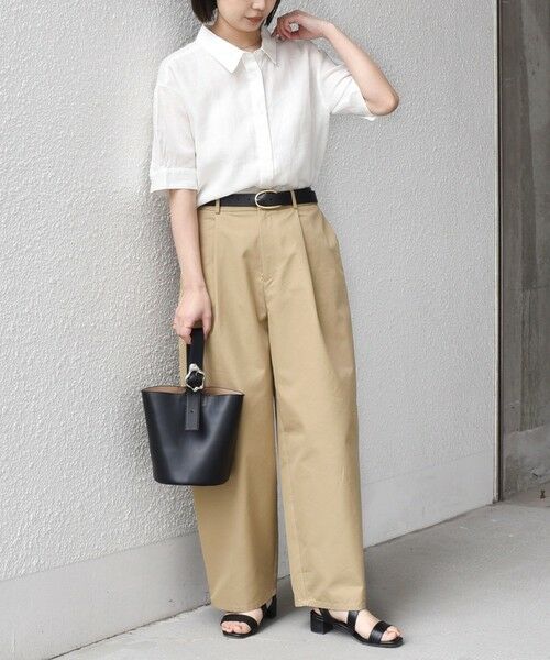 SHIPS / シップス シャツ・ブラウス | SHIPS Colors:〈洗濯機可能〉ユーロリネン (EURO Linen) ボクシー パフスリーブ シャツ◇ | 詳細7