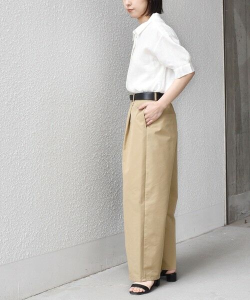 SHIPS / シップス シャツ・ブラウス | SHIPS Colors:〈洗濯機可能〉ユーロリネン (EURO Linen) ボクシー パフスリーブ シャツ◇ | 詳細8