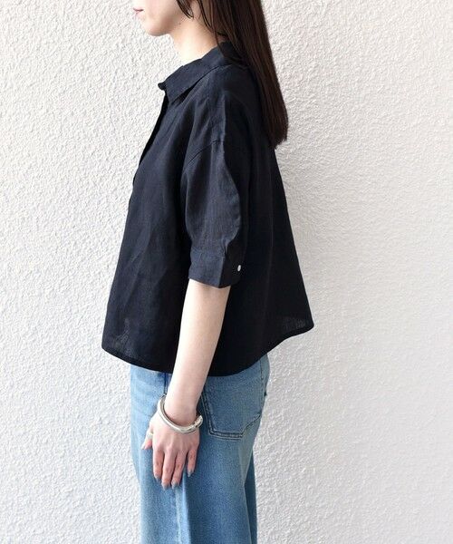 SHIPS / シップス シャツ・ブラウス | 《予約》SHIPS Colors:〈洗濯機可能〉ユーロリネン ボクシー パフスリーブ シャツ◆ | 詳細5