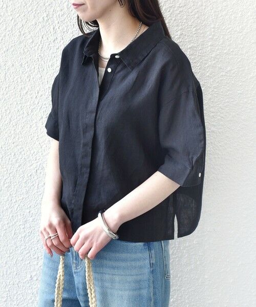 SHIPS / シップス シャツ・ブラウス | SHIPS Colors:〈洗濯機可能〉ユーロリネン (EURO Linen) ボクシー パフスリーブ シャツ◇ | 詳細18