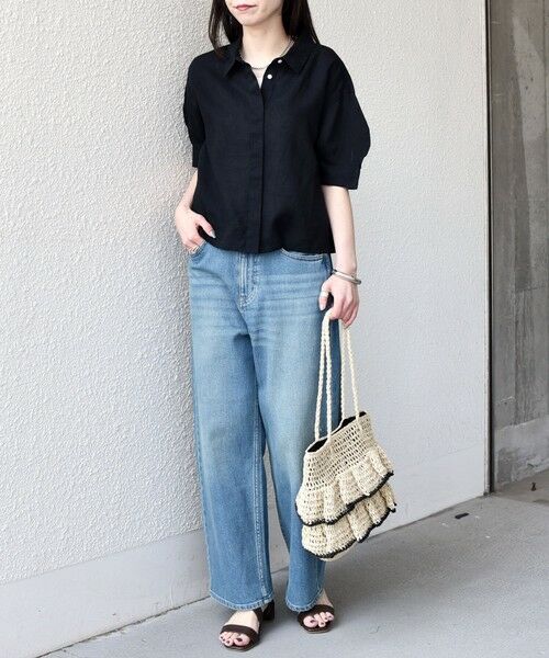 SHIPS / シップス シャツ・ブラウス | SHIPS Colors:〈洗濯機可能〉ユーロリネン (EURO Linen) ボクシー パフスリーブ シャツ◇ | 詳細20