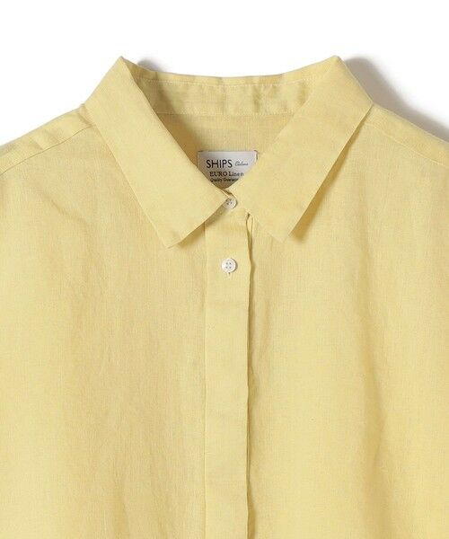 SHIPS / シップス シャツ・ブラウス | 《予約》SHIPS Colors:〈洗濯機可能〉ユーロリネン ボクシー パフスリーブ シャツ◆ | 詳細15