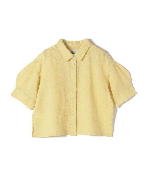 SHIPS / シップス シャツ・ブラウス | 《予約》SHIPS Colors:〈洗濯機可能〉ユーロリネン ボクシー パフスリーブ シャツ◆（イエロー）