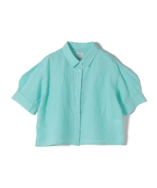 SHIPS / シップス シャツ・ブラウス | 《予約》SHIPS Colors:〈洗濯機可能〉ユーロリネン ボクシー パフスリーブ シャツ◆（ライトブルー）