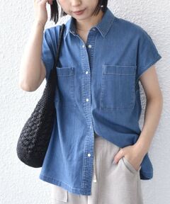 SHIPS / シップス シャツ・ブラウス | 《予約》SHIPS Colors:〈洗濯機可能〉ファンクション デニム フレア スリーブ シャツ◆