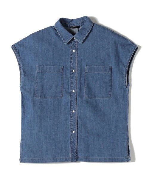 SHIPS / シップス シャツ・ブラウス | 《予約》SHIPS Colors:〈洗濯機可能〉ファンクション デニム フレア スリーブ シャツ◆ | 詳細1