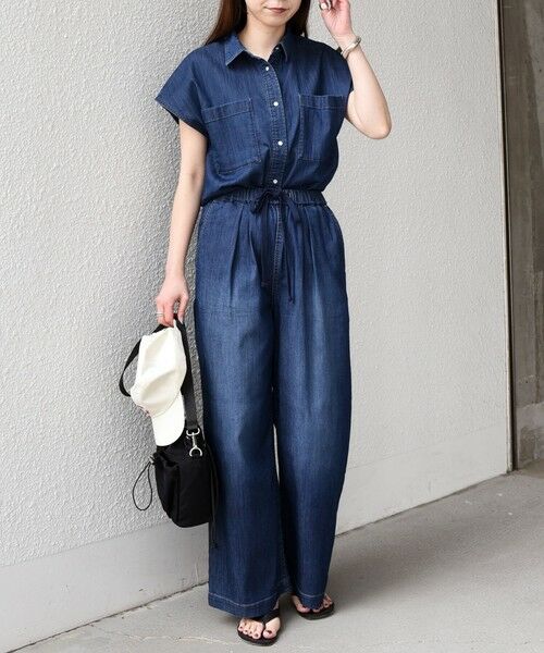 SHIPS / シップス シャツ・ブラウス | 《予約》SHIPS Colors:〈洗濯機可能〉ファンクション デニム フレア スリーブ シャツ◆ | 詳細18