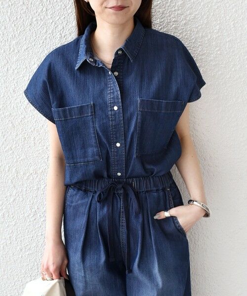 SHIPS / シップス シャツ・ブラウス | 《予約》SHIPS Colors:〈洗濯機可能〉ファンクション デニム フレア スリーブ シャツ◆ | 詳細19