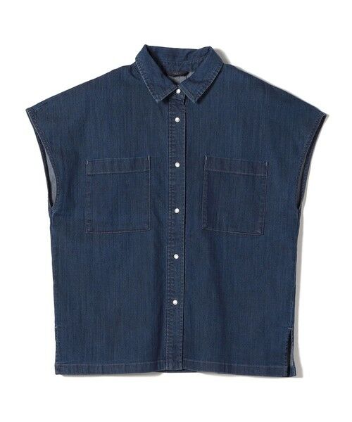 SHIPS / シップス シャツ・ブラウス | 《予約》SHIPS Colors:〈洗濯機可能〉ファンクション デニム フレア スリーブ シャツ◆ | 詳細8