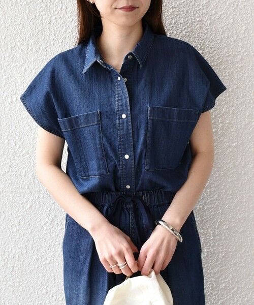 SHIPS / シップス シャツ・ブラウス | 《予約》SHIPS Colors:〈洗濯機可能〉ファンクション デニム フレア スリーブ シャツ◆ | 詳細20