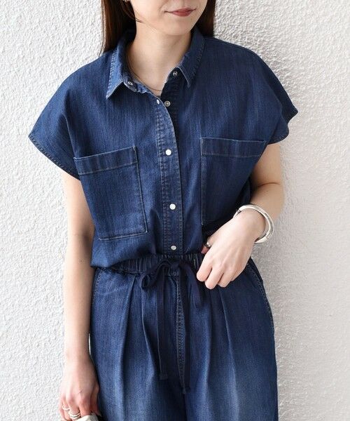 SHIPS / シップス シャツ・ブラウス | 《予約》SHIPS Colors:〈洗濯機可能〉ファンクション デニム フレア スリーブ シャツ◆（ブルー）