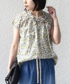 SHIPS / シップス シャツ・ブラウス | 《予約》SHIPS Colors:〈手洗い可能〉フルーツ プリント フリルネック ブラウス◆