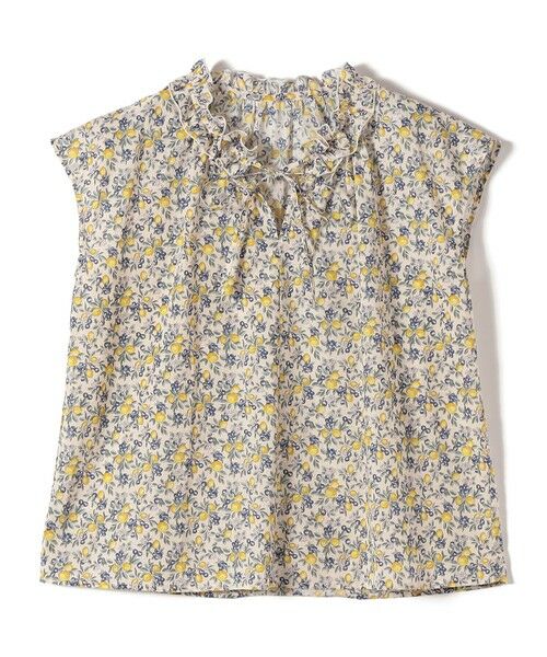 SHIPS / シップス シャツ・ブラウス | 《予約》SHIPS Colors:〈手洗い可能〉フルーツ プリント フリルネック ブラウス◆ | 詳細1