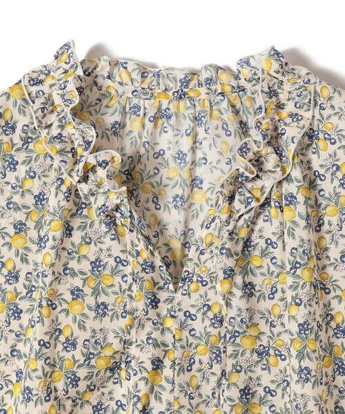 SHIPS / シップス シャツ・ブラウス | 《予約》SHIPS Colors:〈手洗い可能〉フルーツ プリント フリルネック ブラウス◆ | 詳細4