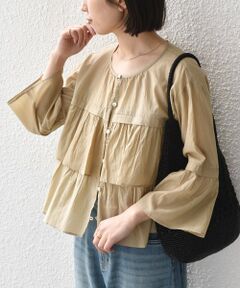 SHIPS / シップス シャツ・ブラウス | SHIPS Colors:〈手洗い可能〉コットン キュプラ ティアード 羽織り シャツ