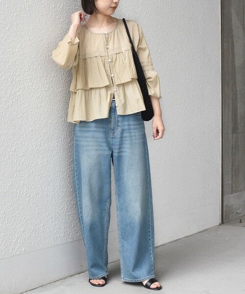 SHIPS / シップス シャツ・ブラウス | SHIPS Colors:〈手洗い可能〉コットン キュプラ ティアード 羽織り シャツ | 詳細8