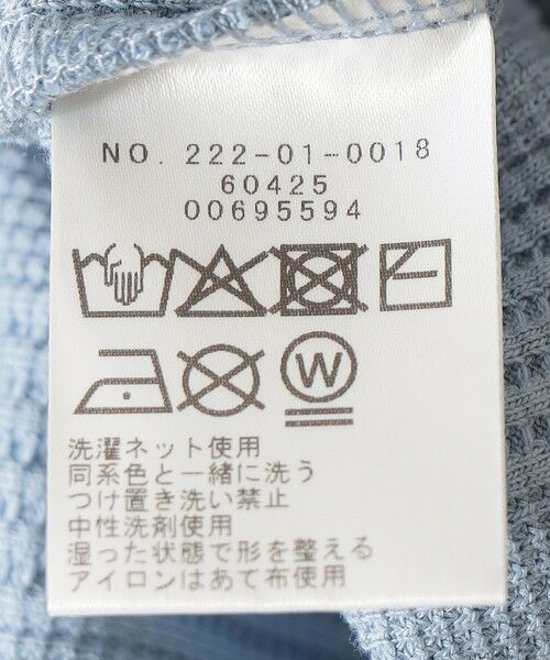 SHIPS / シップス カットソー（半袖以外） | 《追加・新色予約》SHIPS Colors:〈手洗い可能〉変形ワッフル Vネック プルオーバー◆ | 詳細24