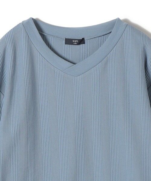 SHIPS / シップス カットソー（半袖以外） | SHIPS Colors:〈手洗い可能〉変形ワッフル Vネック プルオーバー | 詳細3