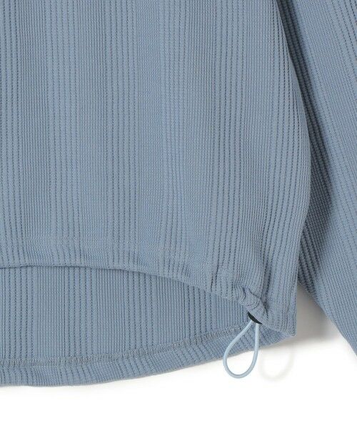SHIPS / シップス カットソー（半袖以外） | SHIPS Colors:〈手洗い可能〉変形ワッフル Vネック プルオーバー | 詳細5