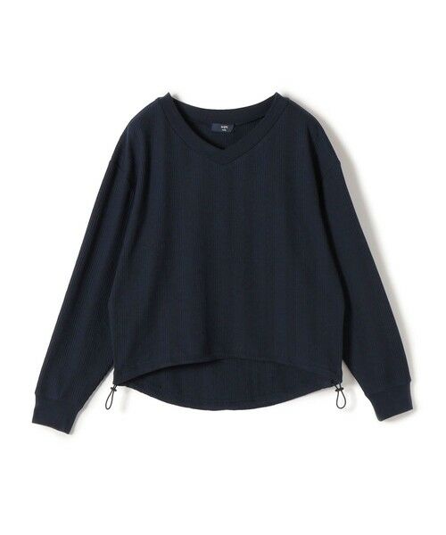 SHIPS / シップス カットソー（半袖以外） | SHIPS Colors:〈手洗い可能〉変形ワッフル Vネック プルオーバー | 詳細9