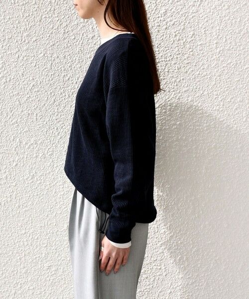 SHIPS / シップス カットソー（半袖以外） | SHIPS Colors:〈手洗い可能〉変形ワッフル Vネック プルオーバー | 詳細12