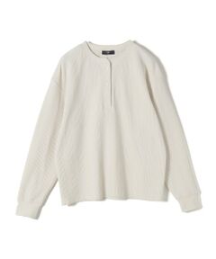 SHIPS / シップス カットソー（半袖以外） | SHIPS Colors:〈手洗い可能〉変形ワッフル ヘンリーネック プルオーバー