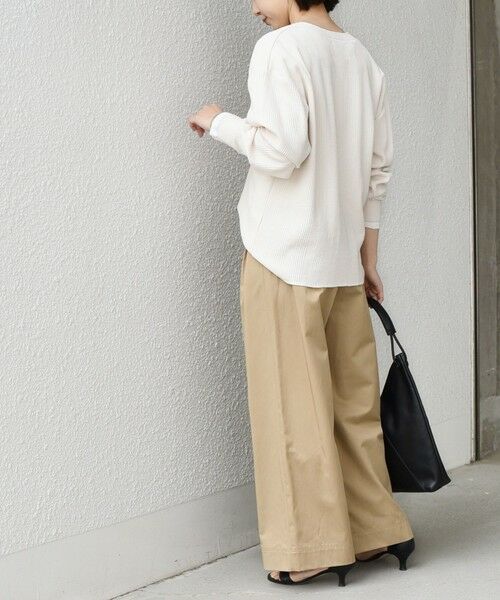 SHIPS / シップス カットソー（半袖以外） | SHIPS Colors:〈手洗い可能〉変形ワッフル ヘンリーネック プルオーバー | 詳細12