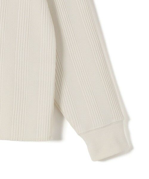 SHIPS / シップス カットソー（半袖以外） | SHIPS Colors:〈手洗い可能〉変形ワッフル ヘンリーネック プルオーバー | 詳細3