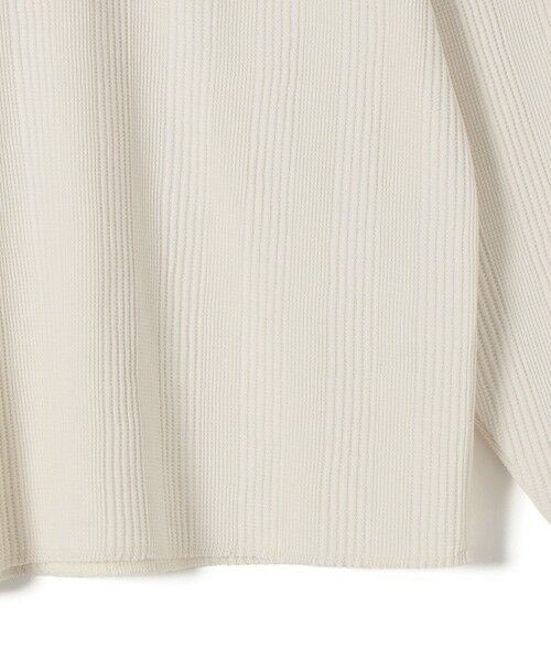 SHIPS / シップス カットソー（半袖以外） | SHIPS Colors:〈手洗い可能〉変形ワッフル ヘンリーネック プルオーバー | 詳細4