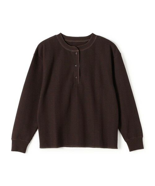 SHIPS / シップス カットソー（半袖以外） | 《追加・新色予約》【WEB限定】SHIPS Colors:変形ワッフル ヘンリーネックプルオーバー◆ | 詳細13