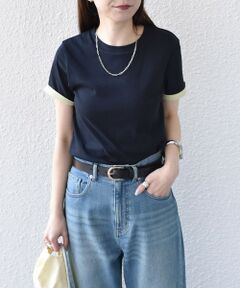 SHIPS / シップス Tシャツ | 《予約》SHIPS Colors:〈手洗い可能〉シアー ドライ タッチ バイカラー TEE◆