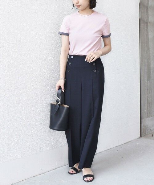 SHIPS / シップス Tシャツ | 《予約》SHIPS Colors:〈手洗い可能〉シアー ドライ タッチ バイカラー TEE◆ | 詳細9