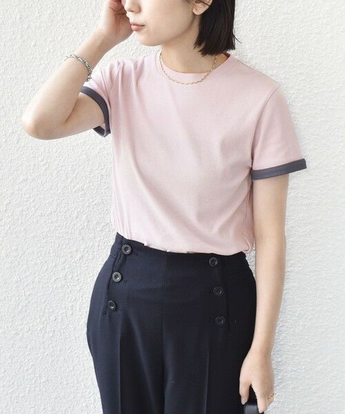 SHIPS / シップス Tシャツ | 《予約》SHIPS Colors:〈手洗い可能〉シアー ドライ タッチ バイカラー TEE◆ | 詳細10