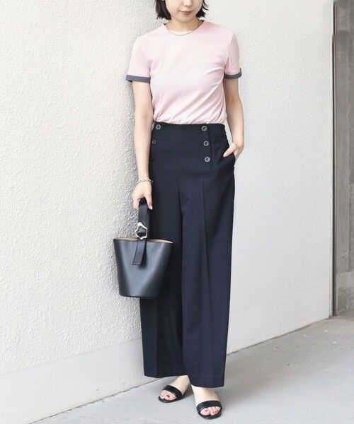 SHIPS / シップス Tシャツ | 《予約》SHIPS Colors:〈手洗い可能〉シアー ドライ タッチ バイカラー TEE◆ | 詳細12