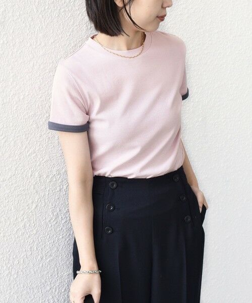 SHIPS / シップス Tシャツ | SHIPS Colors:〈手洗い可能〉シアー ドライ タッチ バイカラー TEE◇ | 詳細17