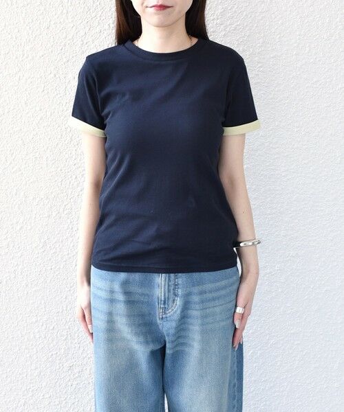 SHIPS / シップス Tシャツ | 《予約》SHIPS Colors:〈手洗い可能〉シアー ドライ タッチ バイカラー TEE◆ | 詳細16