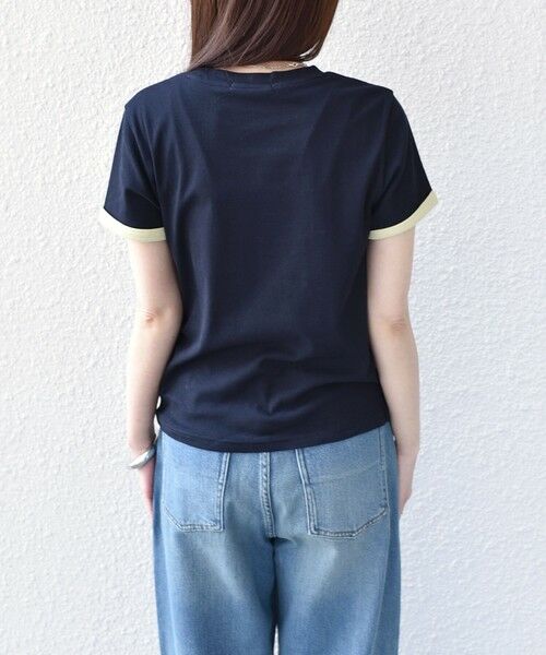SHIPS / シップス Tシャツ | SHIPS Colors:〈手洗い可能〉シアー ドライ タッチ バイカラー TEE◇ | 詳細24