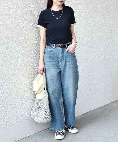 SHIPS / シップス Tシャツ | 《予約》SHIPS Colors:〈手洗い可能〉シアー ドライ タッチ バイカラー TEE◆ | 詳細19