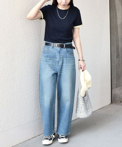 SHIPS / シップス Tシャツ | 《予約》SHIPS Colors:〈手洗い可能〉シアー ドライ タッチ バイカラー TEE◆ | 詳細22