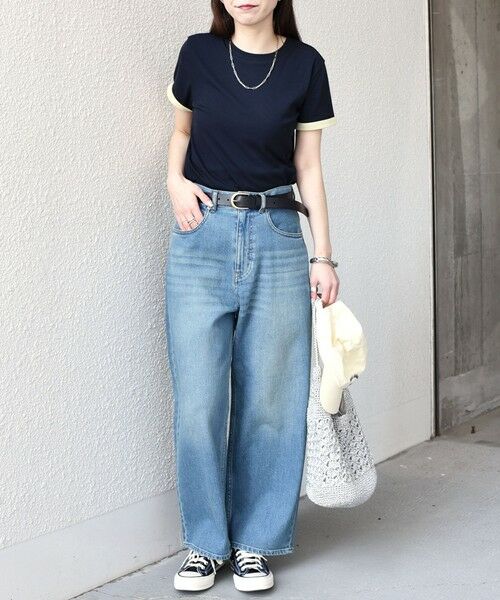 SHIPS / シップス Tシャツ | 《予約》SHIPS Colors:〈手洗い可能〉シアー ドライ タッチ バイカラー TEE◆ | 詳細23