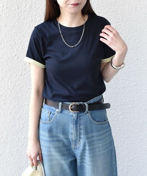 SHIPS / シップス Tシャツ | SHIPS Colors:〈手洗い可能〉シアー ドライ タッチ バイカラー TEE◇ | 詳細27