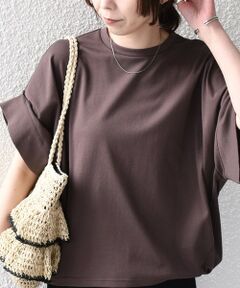 SHIPS / シップス Tシャツ | 《予約》SHIPS Colors:〈手洗い可能〉スムース 2WAYスリーブ ニュアンス TEE◆