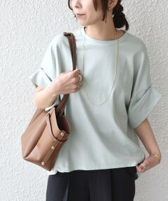 SHIPS / シップス Tシャツ | 《予約》SHIPS Colors:〈手洗い可能〉スムース 2WAYスリーブ ニュアンス TEE◆