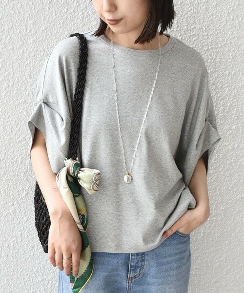 SHIPS / シップス Tシャツ | SHIPS Colors:〈手洗い可能〉スムース 2WAYスリーブ ニュアンス TEE◇ | 詳細4