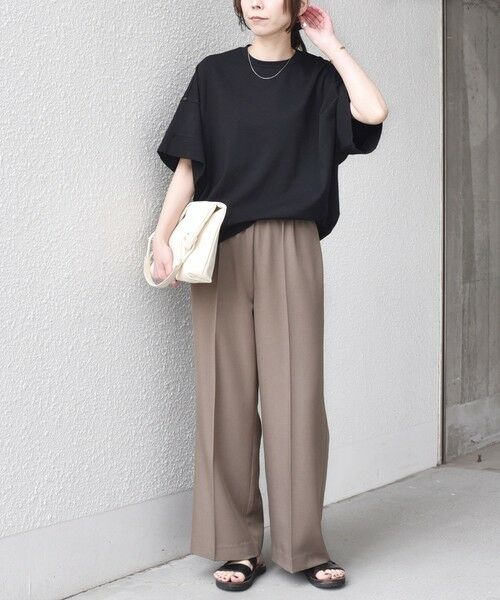 SHIPS / シップス Tシャツ | 《予約》SHIPS Colors:〈手洗い可能〉スムース 2WAYスリーブ ニュアンス TEE◆ | 詳細7