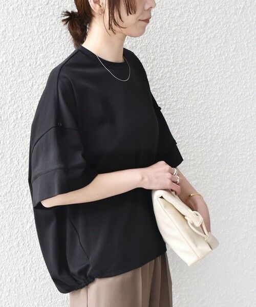SHIPS / シップス Tシャツ | SHIPS Colors:〈手洗い可能〉スムース 2WAYスリーブ ニュアンス TEE◇ | 詳細12