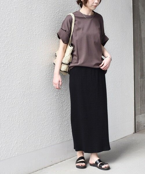 SHIPS / シップス Tシャツ | 《予約》SHIPS Colors:〈手洗い可能〉スムース 2WAYスリーブ ニュアンス TEE◆ | 詳細13