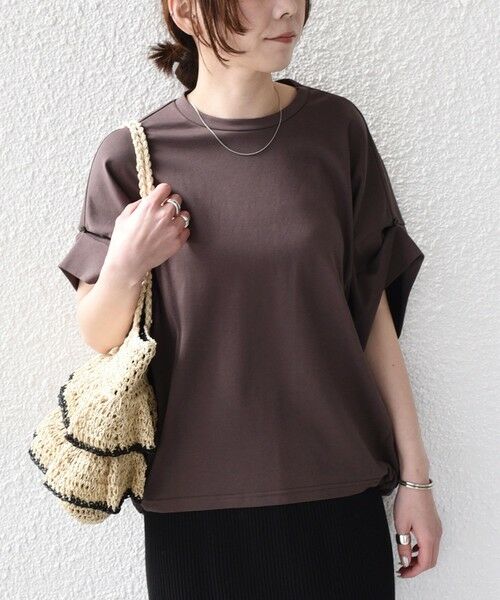 SHIPS / シップス Tシャツ | SHIPS Colors:〈手洗い可能〉スムース 2WAYスリーブ ニュアンス TEE◇ | 詳細18